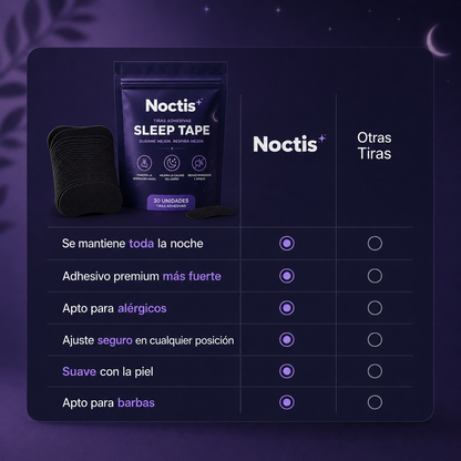 Tiras Bucales Anti-Ronquidos para un Mejor Descanso (30 uds.) | NoctisTape™